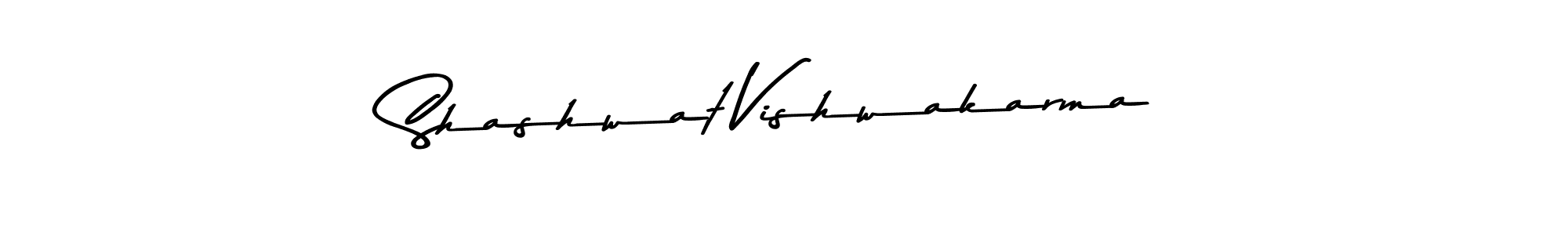 Create a beautiful signature design for name Shashwat Vishwakarma. With this signature (Asem Kandis PERSONAL USE) fonts, you can make a handwritten signature for free. Shashwat Vishwakarma signature style 9 images and pictures png