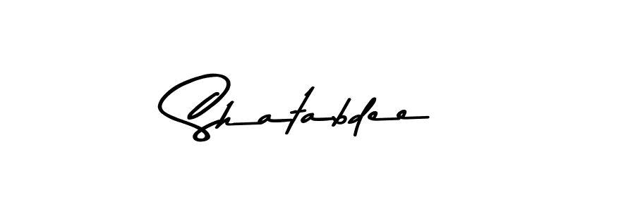 You should practise on your own different ways (Asem Kandis PERSONAL USE) to write your name (Shatabdee) in signature. don't let someone else do it for you. Shatabdee signature style 9 images and pictures png