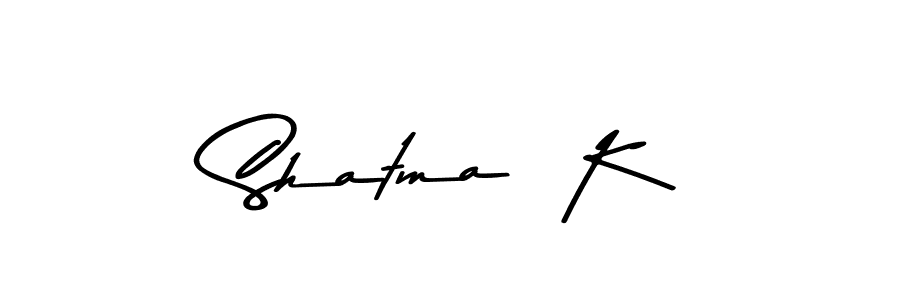 How to Draw Shatma  K signature style? Asem Kandis PERSONAL USE is a latest design signature styles for name Shatma  K. Shatma  K signature style 9 images and pictures png