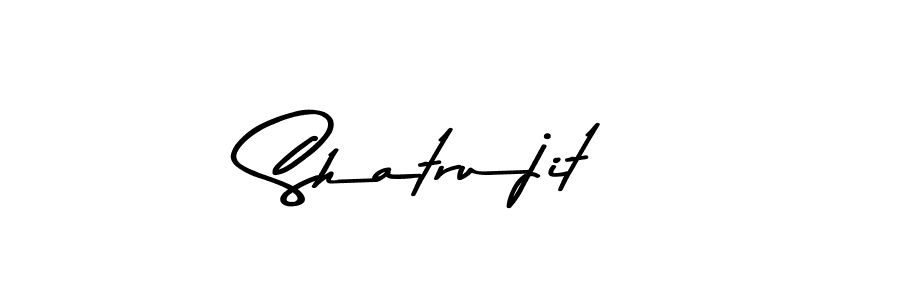Create a beautiful signature design for name Shatrujit. With this signature (Asem Kandis PERSONAL USE) fonts, you can make a handwritten signature for free. Shatrujit signature style 9 images and pictures png