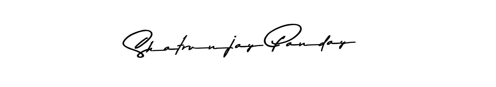 Create a beautiful signature design for name Shatrunjay Panday. With this signature (Asem Kandis PERSONAL USE) fonts, you can make a handwritten signature for free. Shatrunjay Panday signature style 9 images and pictures png