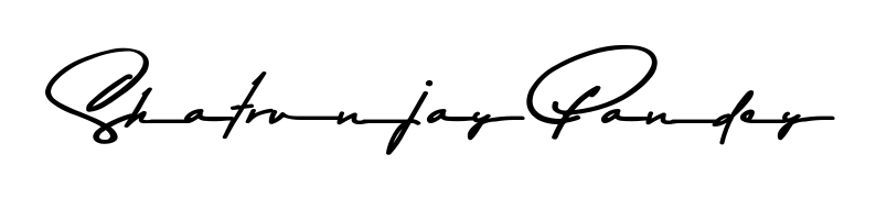 Upgrade your professional image with Shatrunjay Pandey signature created with Asem Kandis PERSONAL USE font. Fast, free, and watermark-free download. Shatrunjay Pandey signature style 9 images and pictures png