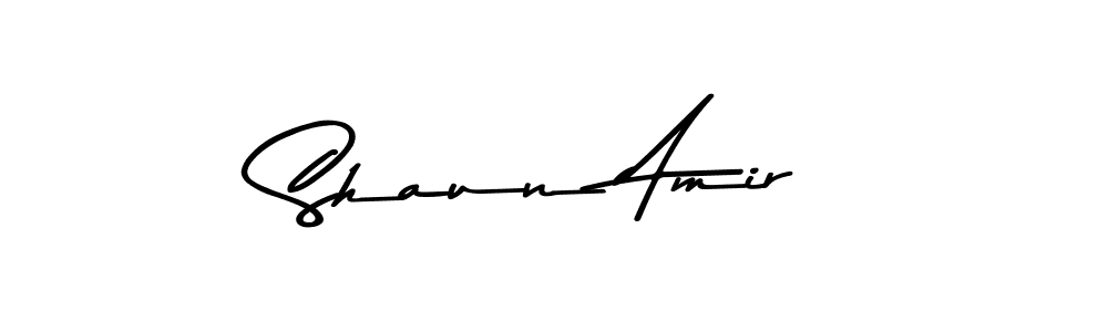 Make a beautiful signature design for name Shaun Amir. With this signature (Asem Kandis PERSONAL USE) style, you can create a handwritten signature for free. Shaun Amir signature style 9 images and pictures png