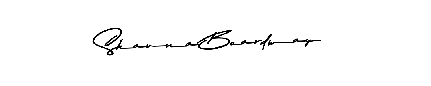 Make a beautiful signature design for name Shauna Boardway. Use this online signature maker to create a handwritten signature for free. Shauna Boardway signature style 9 images and pictures png