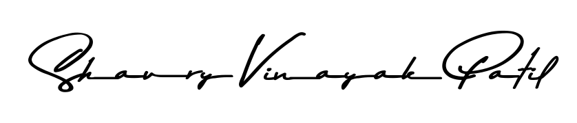 Looking for an artistic signature for Shaury Vinayak Patil? The Asem Kandis PERSONAL USE calligraphy style gives a sophisticated flow suitable for business cards and emails. Shaury Vinayak Patil signature style 9 images and pictures png