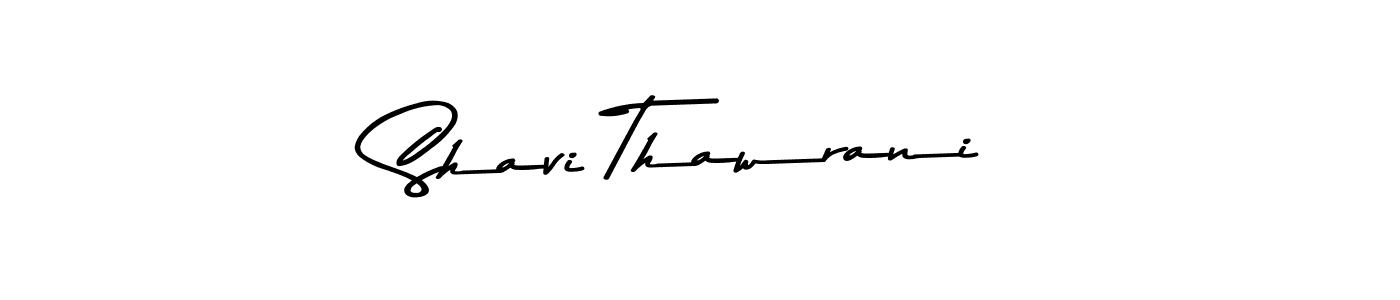 Create a beautiful signature design for name Shavi Thawrani. With this signature (Asem Kandis PERSONAL USE) fonts, you can make a handwritten signature for free. Shavi Thawrani signature style 9 images and pictures png