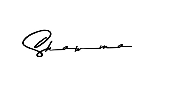 Create a beautiful signature design for name Shawma. With this signature (Asem Kandis PERSONAL USE) fonts, you can make a handwritten signature for free. Shawma signature style 9 images and pictures png