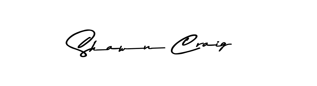How to make Shawn Craig name signature. Use Asem Kandis PERSONAL USE style for creating short signs online. This is the latest handwritten sign. Shawn Craig signature style 9 images and pictures png