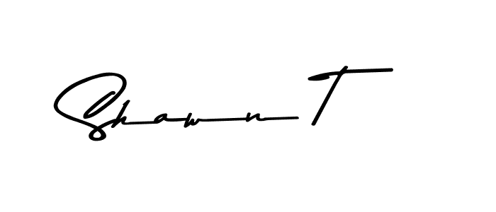 Create a beautiful signature design for name Shawn T. With this signature (Asem Kandis PERSONAL USE) fonts, you can make a handwritten signature for free. Shawn T signature style 9 images and pictures png