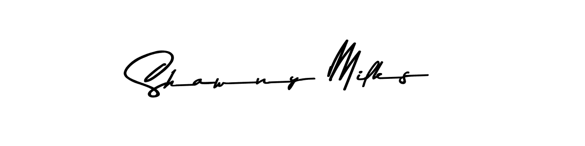 Use a signature maker to create a handwritten signature online. With this signature software, you can design (Asem Kandis PERSONAL USE) your own signature for name Shawny Milks. Shawny Milks signature style 9 images and pictures png