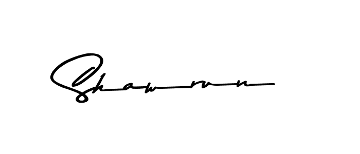 Make a beautiful signature design for name Shawrun. With this signature (Asem Kandis PERSONAL USE) style, you can create a handwritten signature for free. Shawrun signature style 9 images and pictures png
