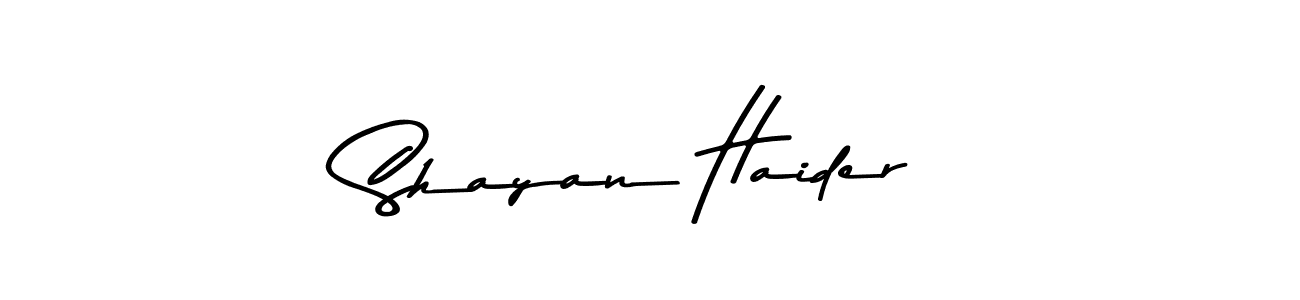 You should practise on your own different ways (Asem Kandis PERSONAL USE) to write your name (Shayan Haider) in signature. don't let someone else do it for you. Shayan Haider signature style 9 images and pictures png