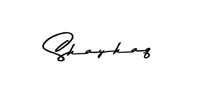 Create a beautiful signature design for name Shayhaq. With this signature (Asem Kandis PERSONAL USE) fonts, you can make a handwritten signature for free. Shayhaq signature style 9 images and pictures png
