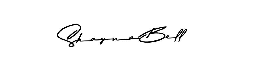 How to make Shayna Bell name signature. Use Asem Kandis PERSONAL USE style for creating short signs online. This is the latest handwritten sign. Shayna Bell signature style 9 images and pictures png