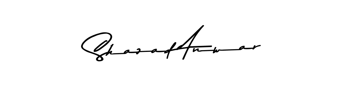 Shazad Anwar stylish signature style. Best Handwritten Sign (Asem Kandis PERSONAL USE) for my name. Handwritten Signature Collection Ideas for my name Shazad Anwar. Shazad Anwar signature style 9 images and pictures png