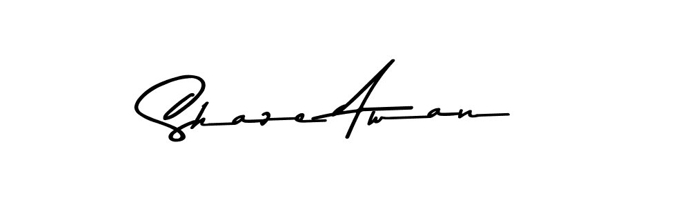 How to make Shaze Awan signature? Asem Kandis PERSONAL USE is a professional autograph style. Create handwritten signature for Shaze Awan name. Shaze Awan signature style 9 images and pictures png