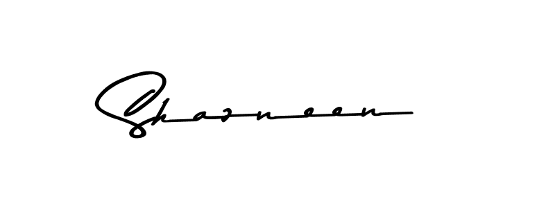 Use a signature maker to create a handwritten signature online. With this signature software, you can design (Asem Kandis PERSONAL USE) your own signature for name Shazneen. Shazneen signature style 9 images and pictures png