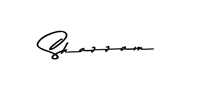 Make a beautiful signature design for name Shazzam. With this signature (Asem Kandis PERSONAL USE) style, you can create a handwritten signature for free. Shazzam signature style 9 images and pictures png