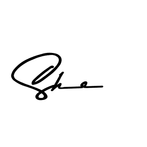 The best way (Asem Kandis PERSONAL USE) to make a short signature is to pick only two or three words in your name. The name She include a total of six letters. For converting this name. She signature style 9 images and pictures png