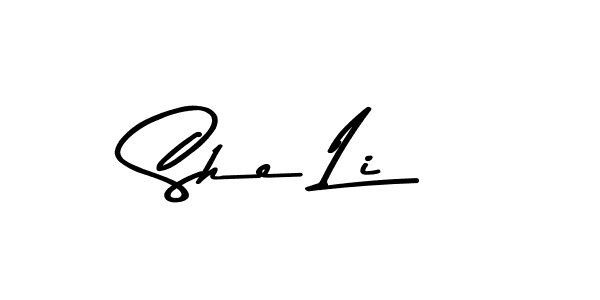 How to make She Li signature? Asem Kandis PERSONAL USE is a professional autograph style. Create handwritten signature for She Li name. She Li signature style 9 images and pictures png