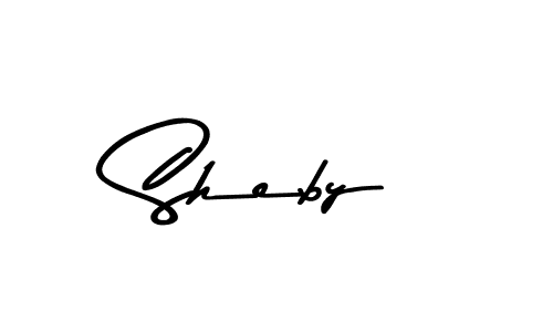Use a signature maker to create a handwritten signature online. With this signature software, you can design (Asem Kandis PERSONAL USE) your own signature for name Sheby. Sheby signature style 9 images and pictures png