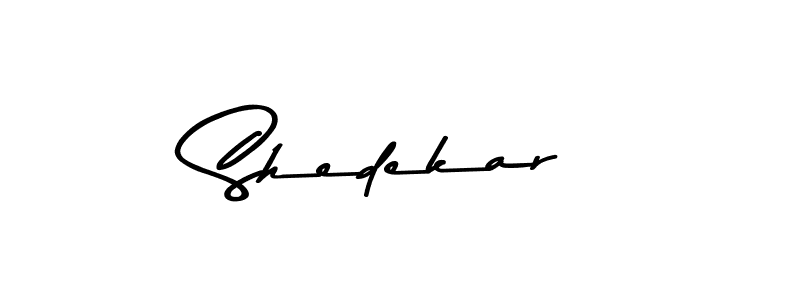 Design your own signature with our free online signature maker. With this signature software, you can create a handwritten (Asem Kandis PERSONAL USE) signature for name Shedekar. Shedekar signature style 9 images and pictures png