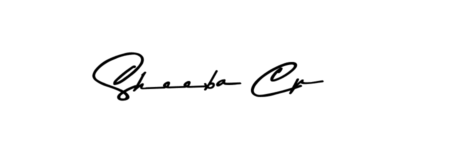 How to make Sheeba Cp signature? Asem Kandis PERSONAL USE is a professional autograph style. Create handwritten signature for Sheeba Cp name. Sheeba Cp signature style 9 images and pictures png