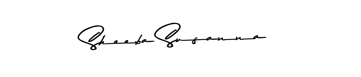 Use a signature maker to create a handwritten signature online. With this signature software, you can design (Asem Kandis PERSONAL USE) your own signature for name Sheeba Susanna. Sheeba Susanna signature style 9 images and pictures png