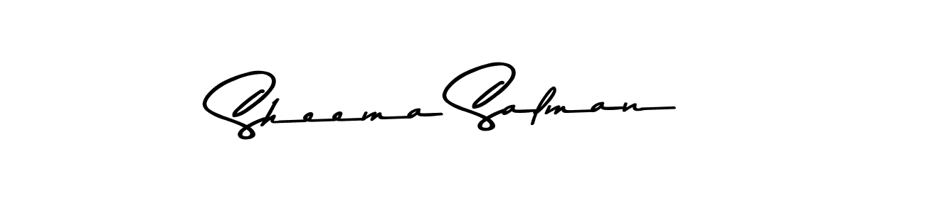 Asem Kandis PERSONAL USE is a professional signature style that is perfect for those who want to add a touch of class to their signature. It is also a great choice for those who want to make their signature more unique. Get Sheema Salman name to fancy signature for free. Sheema Salman signature style 9 images and pictures png
