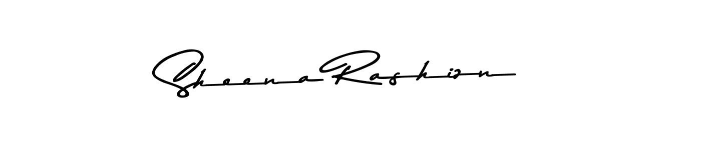 Sheena Rashizn stylish signature style. Best Handwritten Sign (Asem Kandis PERSONAL USE) for my name. Handwritten Signature Collection Ideas for my name Sheena Rashizn. Sheena Rashizn signature style 9 images and pictures png