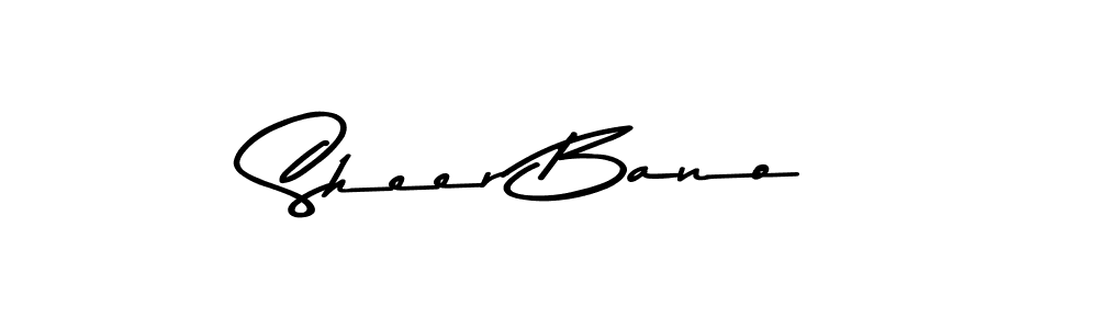Sheer Bano stylish signature style. Best Handwritten Sign (Asem Kandis PERSONAL USE) for my name. Handwritten Signature Collection Ideas for my name Sheer Bano. Sheer Bano signature style 9 images and pictures png