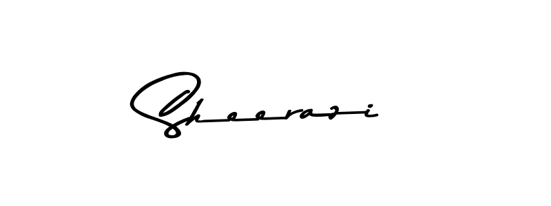 Use a signature maker to create a handwritten signature online. With this signature software, you can design (Asem Kandis PERSONAL USE) your own signature for name Sheerazi. Sheerazi signature style 9 images and pictures png