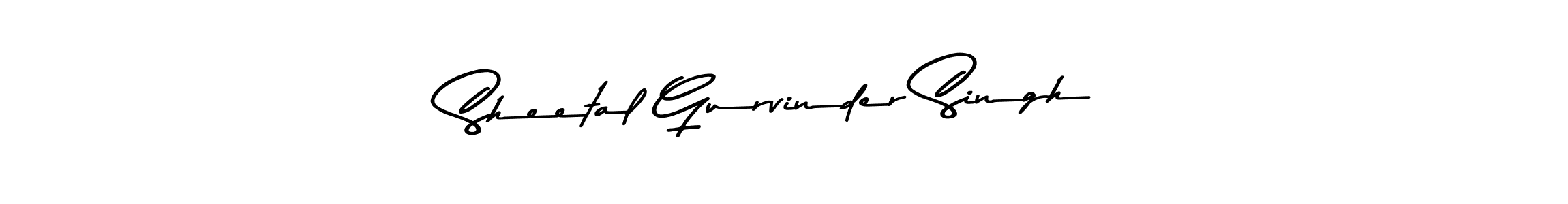 This is the best signature style for the Sheetal Gurvinder Singh name. Also you like these signature font (Asem Kandis PERSONAL USE). Mix name signature. Sheetal Gurvinder Singh signature style 9 images and pictures png