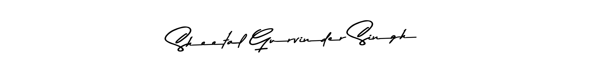 Make a beautiful signature design for name Sheetal Gurvinder Singh. With this signature (Asem Kandis PERSONAL USE) style, you can create a handwritten signature for free. Sheetal Gurvinder Singh signature style 9 images and pictures png