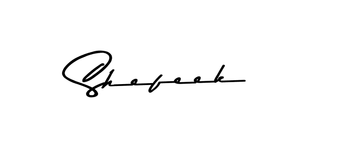 Use a signature maker to create a handwritten signature online. With this signature software, you can design (Asem Kandis PERSONAL USE) your own signature for name Shefeek. Shefeek signature style 9 images and pictures png