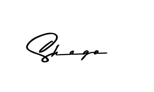 Make a beautiful signature design for name Shego. With this signature (Asem Kandis PERSONAL USE) style, you can create a handwritten signature for free. Shego signature style 9 images and pictures png