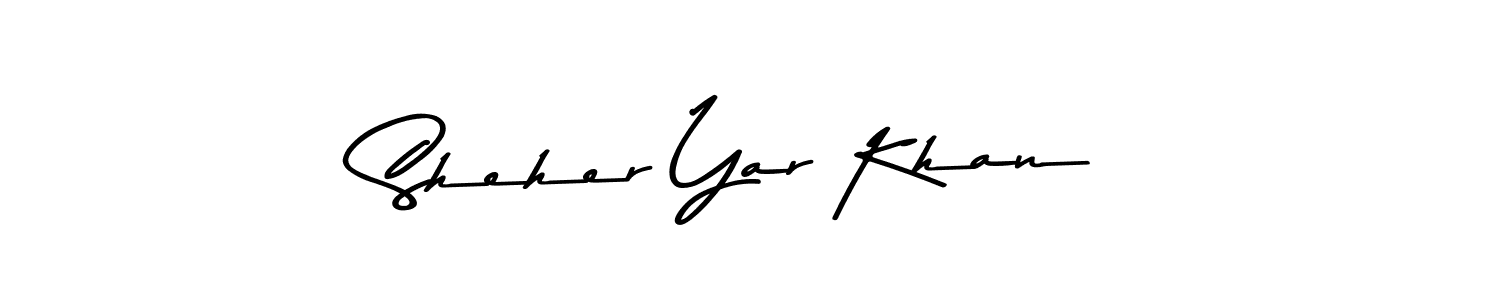 It looks lik you need a new signature style for name Sheher Yar Khan. Design unique handwritten (Asem Kandis PERSONAL USE) signature with our free signature maker in just a few clicks. Sheher Yar Khan signature style 9 images and pictures png