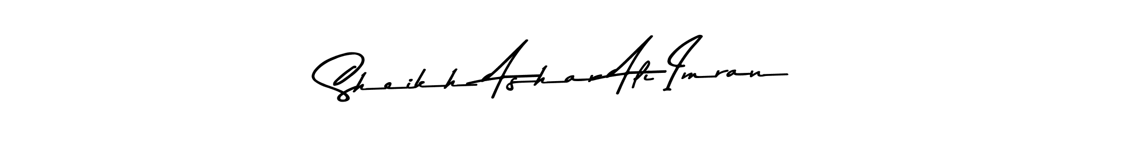 Use a signature maker to create a handwritten signature online. With this signature software, you can design (Asem Kandis PERSONAL USE) your own signature for name Sheikh Ashar Ali Imran. Sheikh Ashar Ali Imran signature style 9 images and pictures png