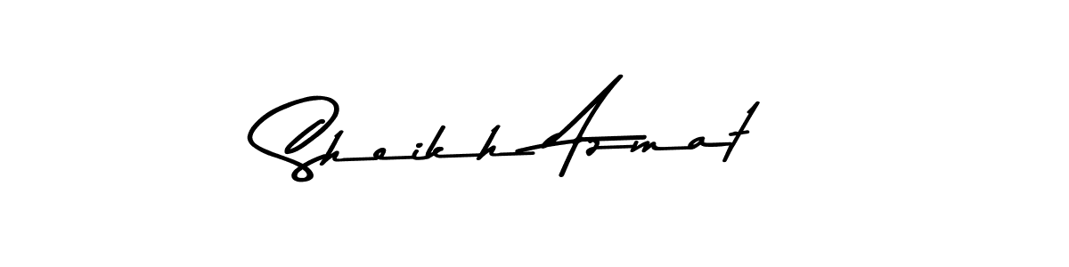 Make a beautiful signature design for name Sheikh Azmat. With this signature (Asem Kandis PERSONAL USE) style, you can create a handwritten signature for free. Sheikh Azmat signature style 9 images and pictures png