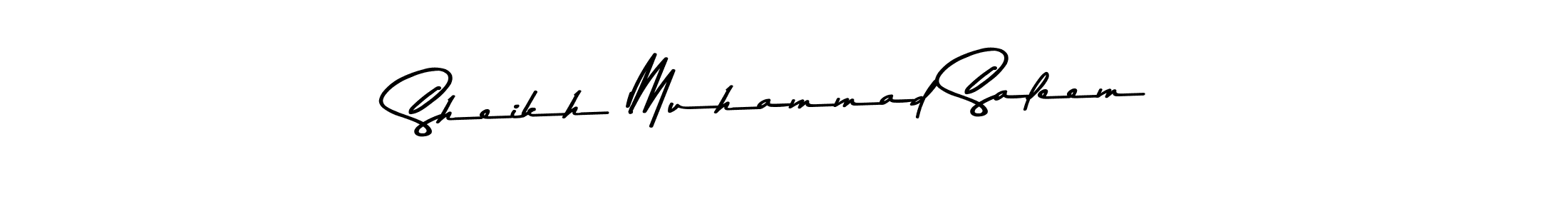 Create a beautiful signature design for name Sheikh Muhammad Saleem. With this signature (Asem Kandis PERSONAL USE) fonts, you can make a handwritten signature for free. Sheikh Muhammad Saleem signature style 9 images and pictures png