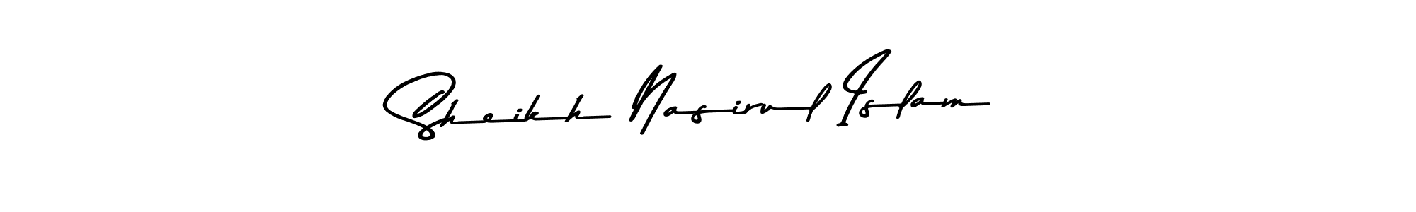 Create a beautiful signature design for name Sheikh Nasirul Islam. With this signature (Asem Kandis PERSONAL USE) fonts, you can make a handwritten signature for free. Sheikh Nasirul Islam signature style 9 images and pictures png