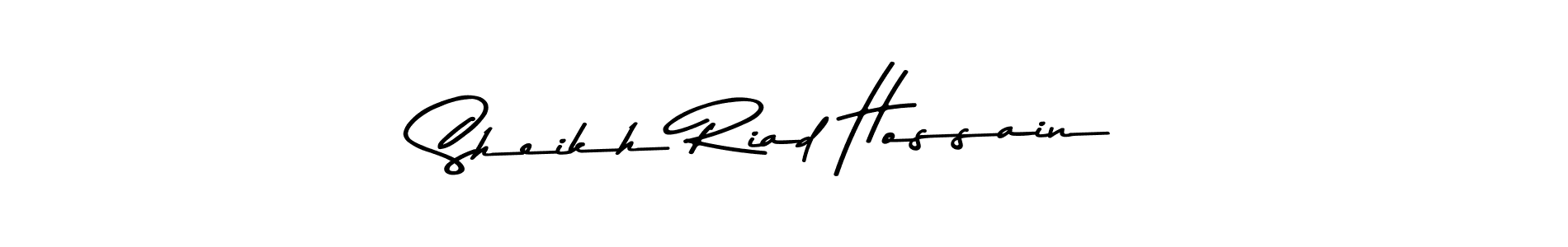 The best way (Asem Kandis PERSONAL USE) to make a short signature is to pick only two or three words in your name. The name Sheikh Riad Hossain include a total of six letters. For converting this name. Sheikh Riad Hossain signature style 9 images and pictures png