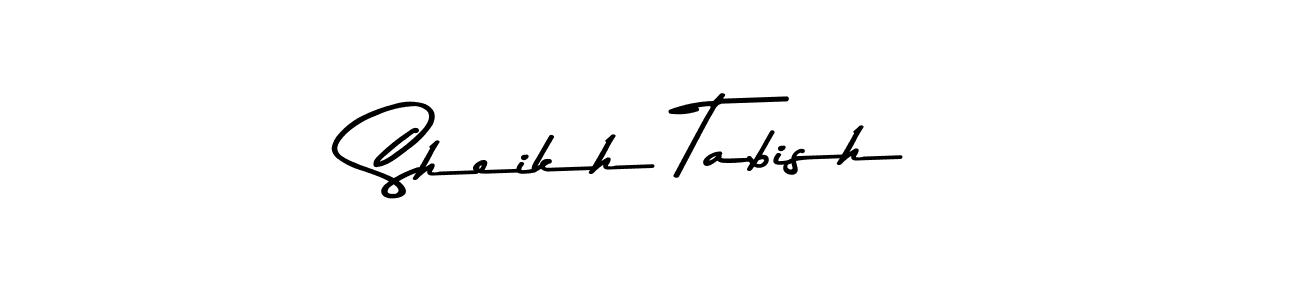 Use a signature maker to create a handwritten signature online. With this signature software, you can design (Asem Kandis PERSONAL USE) your own signature for name Sheikh Tabish. Sheikh Tabish signature style 9 images and pictures png