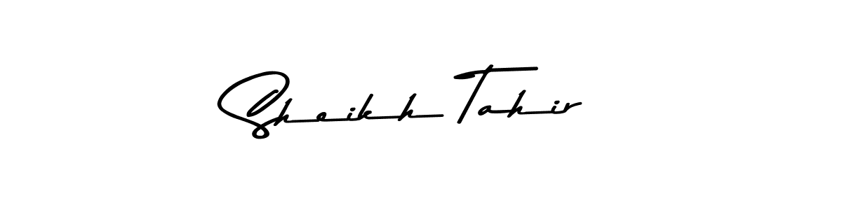 Make a beautiful signature design for name Sheikh Tahir. Use this online signature maker to create a handwritten signature for free. Sheikh Tahir signature style 9 images and pictures png