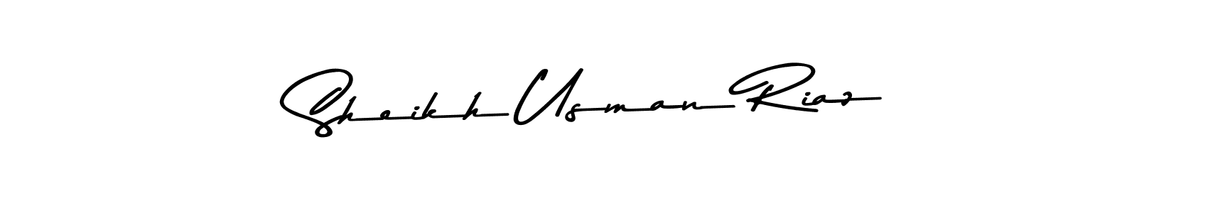 Make a beautiful signature design for name Sheikh Usman Riaz. Use this online signature maker to create a handwritten signature for free. Sheikh Usman Riaz signature style 9 images and pictures png