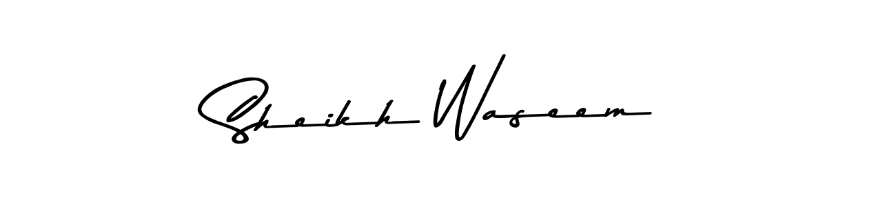 Create a beautiful signature design for name Sheikh Waseem. With this signature (Asem Kandis PERSONAL USE) fonts, you can make a handwritten signature for free. Sheikh Waseem signature style 9 images and pictures png