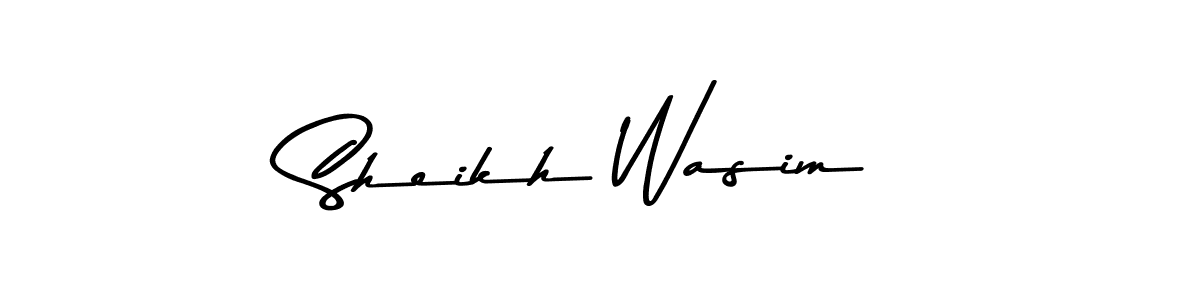 You should practise on your own different ways (Asem Kandis PERSONAL USE) to write your name (Sheikh Wasim) in signature. don't let someone else do it for you. Sheikh Wasim signature style 9 images and pictures png