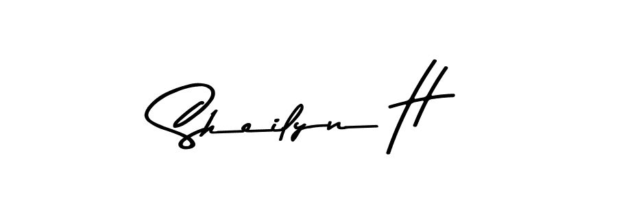 Use a signature maker to create a handwritten signature online. With this signature software, you can design (Asem Kandis PERSONAL USE) your own signature for name Sheilyn H. Sheilyn H signature style 9 images and pictures png