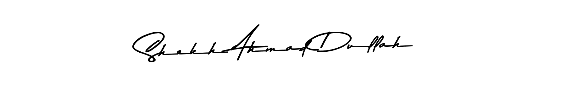 Use a signature maker to create a handwritten signature online. With this signature software, you can design (Asem Kandis PERSONAL USE) your own signature for name Shekh Ahmad Dullah. Shekh Ahmad Dullah signature style 9 images and pictures png