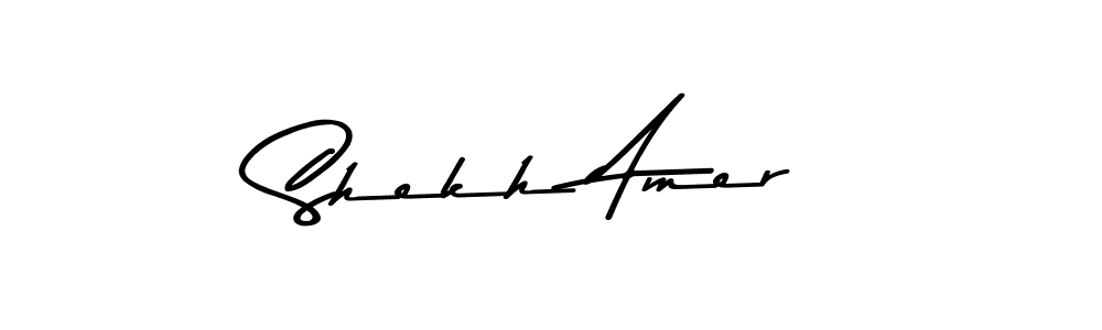 Design your own signature with our free online signature maker. With this signature software, you can create a handwritten (Asem Kandis PERSONAL USE) signature for name Shekh Amer. Shekh Amer signature style 9 images and pictures png